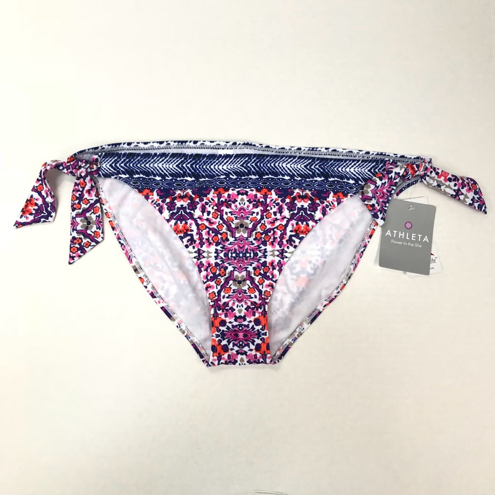 Athleta Ipanema Side Tie Floral Bikini Bottom NEW